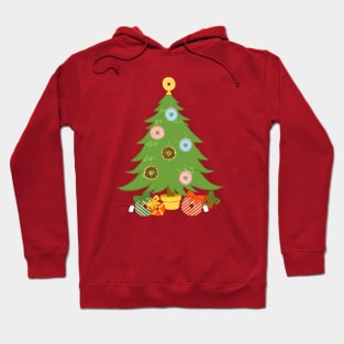 Donut Christmas Tree Xmas Holiday Hoodie